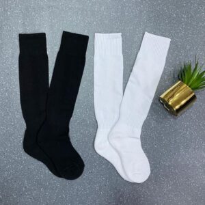 A Pair of Erceys Women's 2 Pairs Below Knee Stylish Quality Cotton Socks
