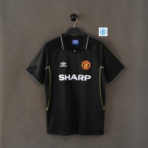Umbro Manchester United 1998-99 third shirt with white and bright green trim